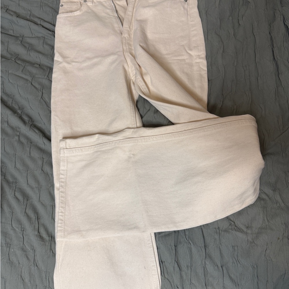 H&M beige/cream/tan Denim Pants